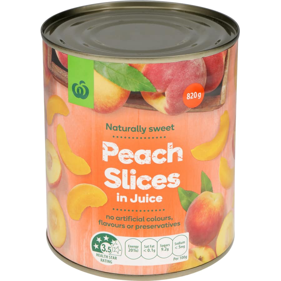 Woolworths Peaches Slices In Juice