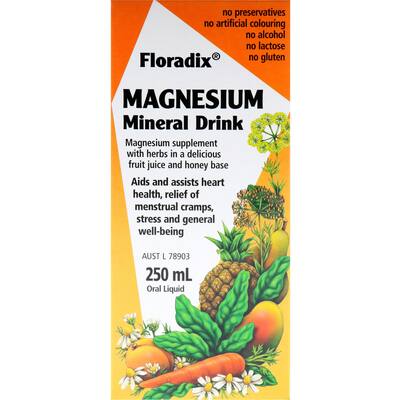 floradix magnesium gluten free mineral drink