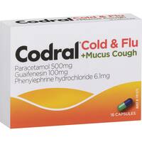 Codral Cold & Flu  + Mucas Cough Capsules