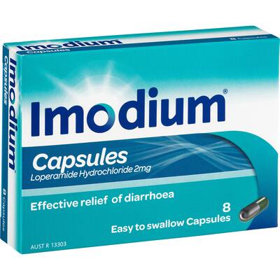 imodium diarrhoea relief 2mg capsules