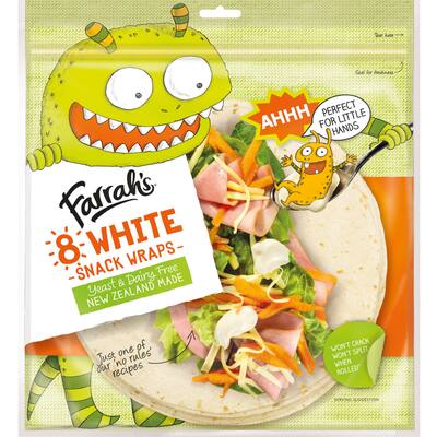farrah's wraps premium white snack