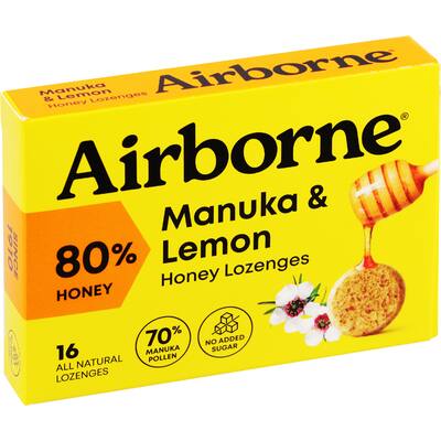 airborne lozenges manuka honey & lemon