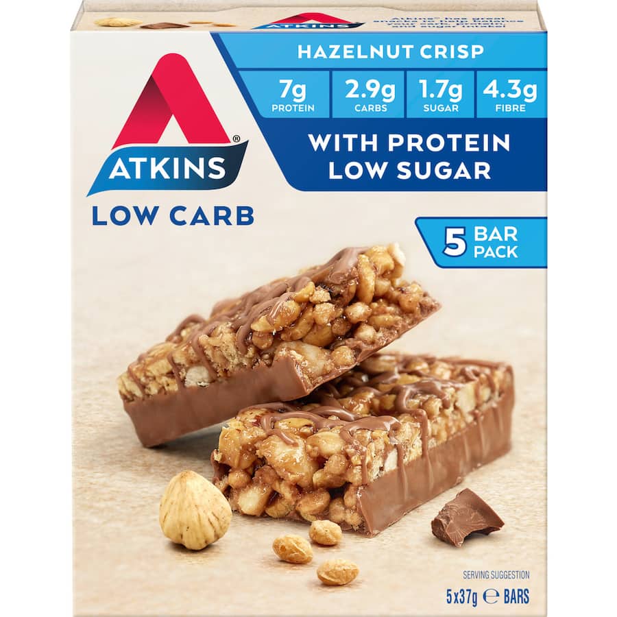 Atkins Day Break Nutrition Bar Chocolate Hazelnut Crisp 185G