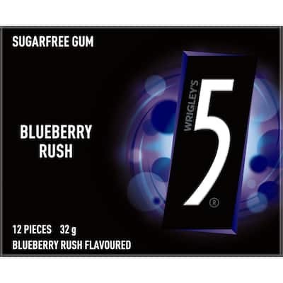 5 gum sugar free chewing gum blueberry