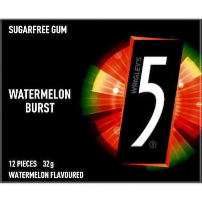 5 gum sugar free chewing gum watermelon