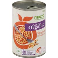 Macro Organic Spaghetti In Tomato Sauce