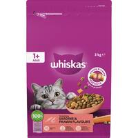 Whiskas Dry Cat Food Sardine & Prawn 3kg