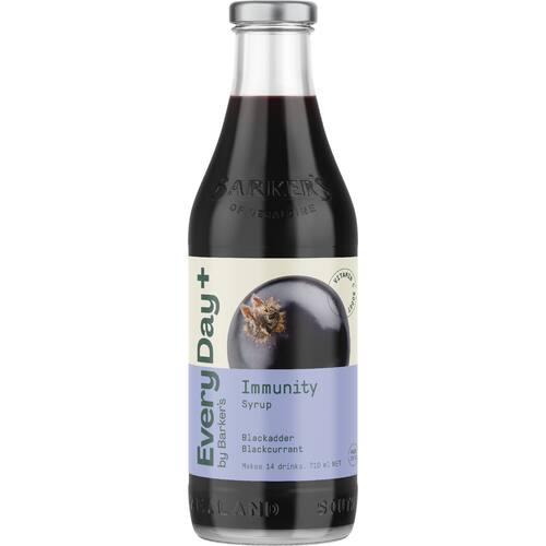 Barkers Immunity Fruit Syrup Blackadder Blackcurrant