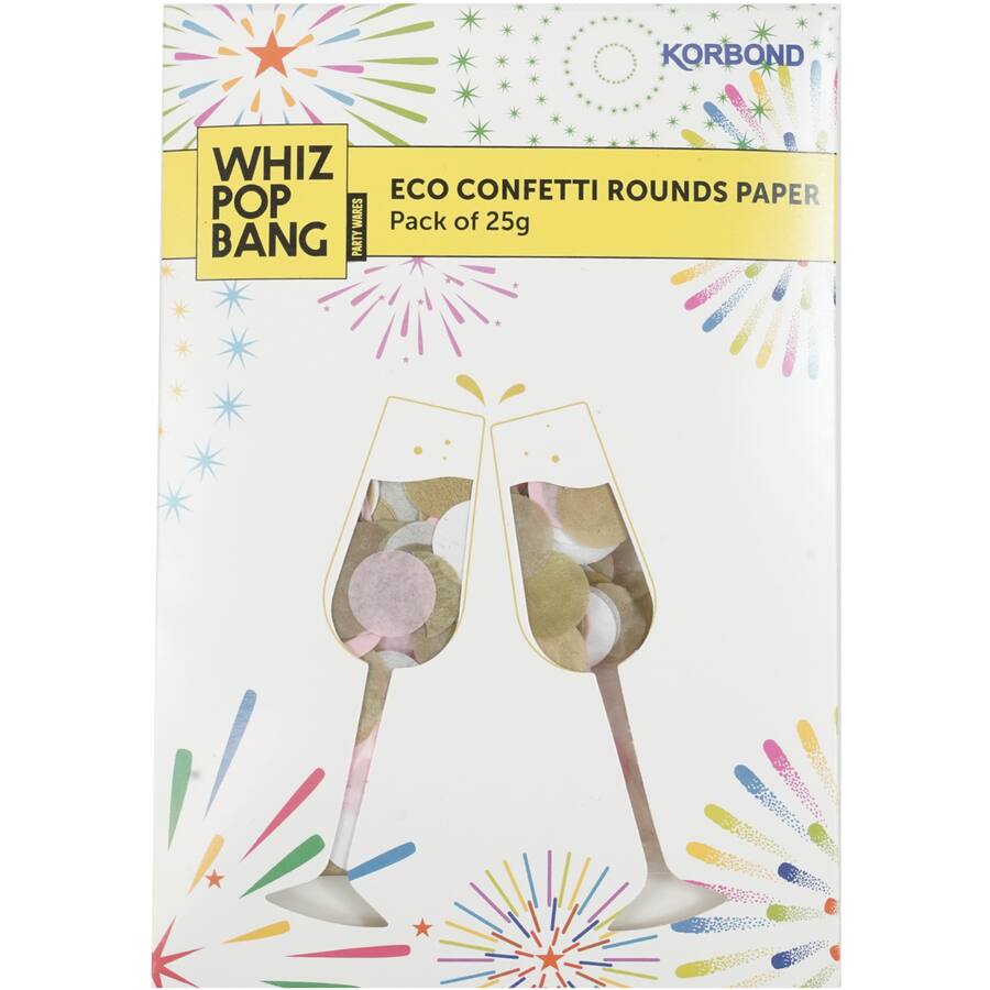 Whiz Pop Bang Confetti Eco Red Paper
