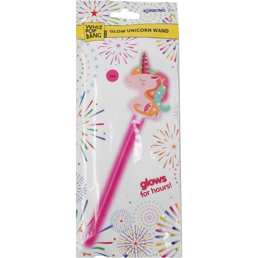Whiz Pop Bang Glow Stick Unicorn Wand