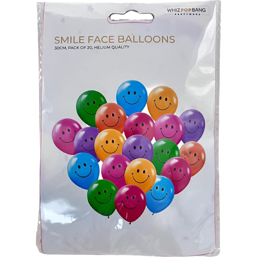 Whiz Pop Bang Balloons Smile Face