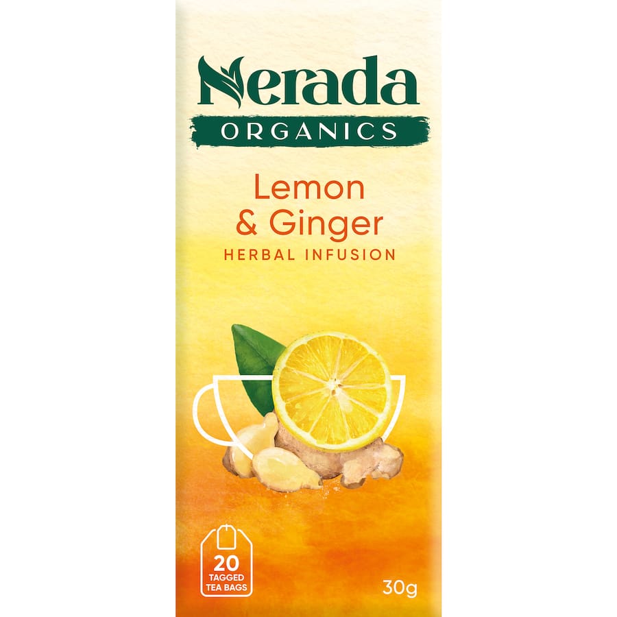 Nerada Organic Fruit Tea Lemon & Ginger