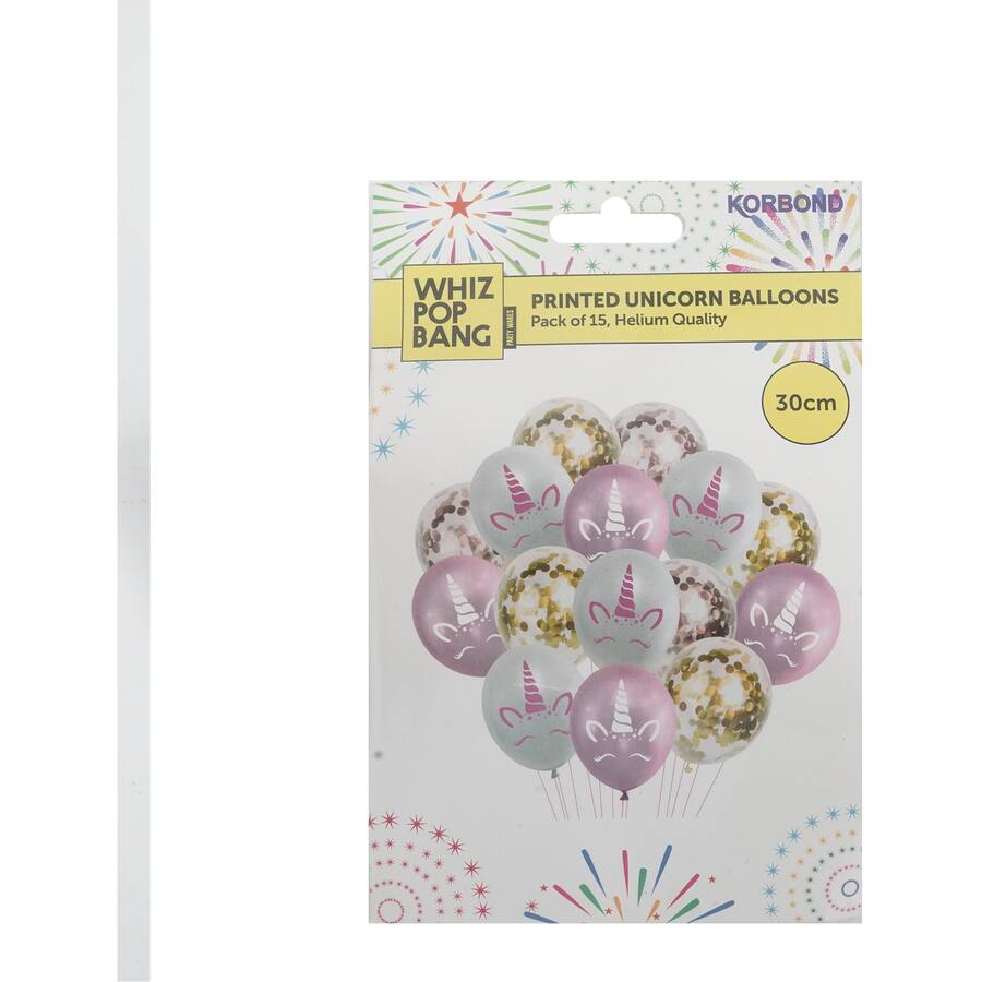 Whiz Pop Bang Balloons Unicorn Print