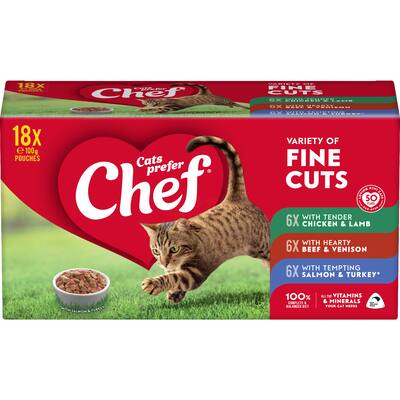 chef classic wet cat food mixed fine cut selection
