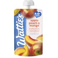 wattie's baby food 4-6+ months apple, peach & mango