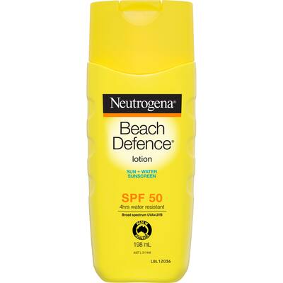 neutrogena beach defense sunscreen spf 50+