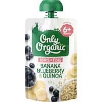 Only Organic Banana Blueberry & Quinoa 6+ Months