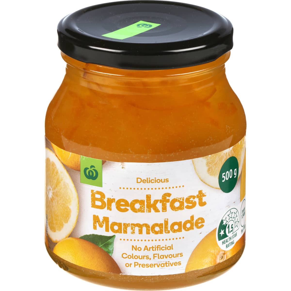 Woolworths Breakfast Marmalade Jam 500g bunch