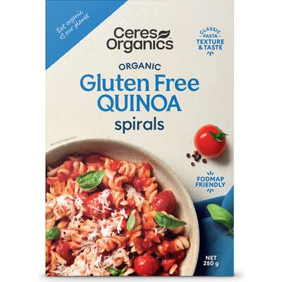 ceres organics pasta fusilli quinoa