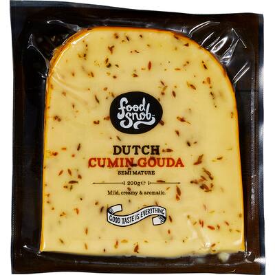 food snob deli cheese gouda dutch cumin