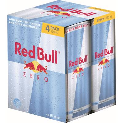 Energy drink cans zero