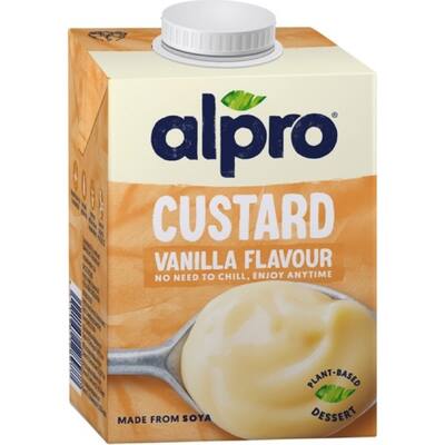 alpro soya custard vanilla custard dairy free