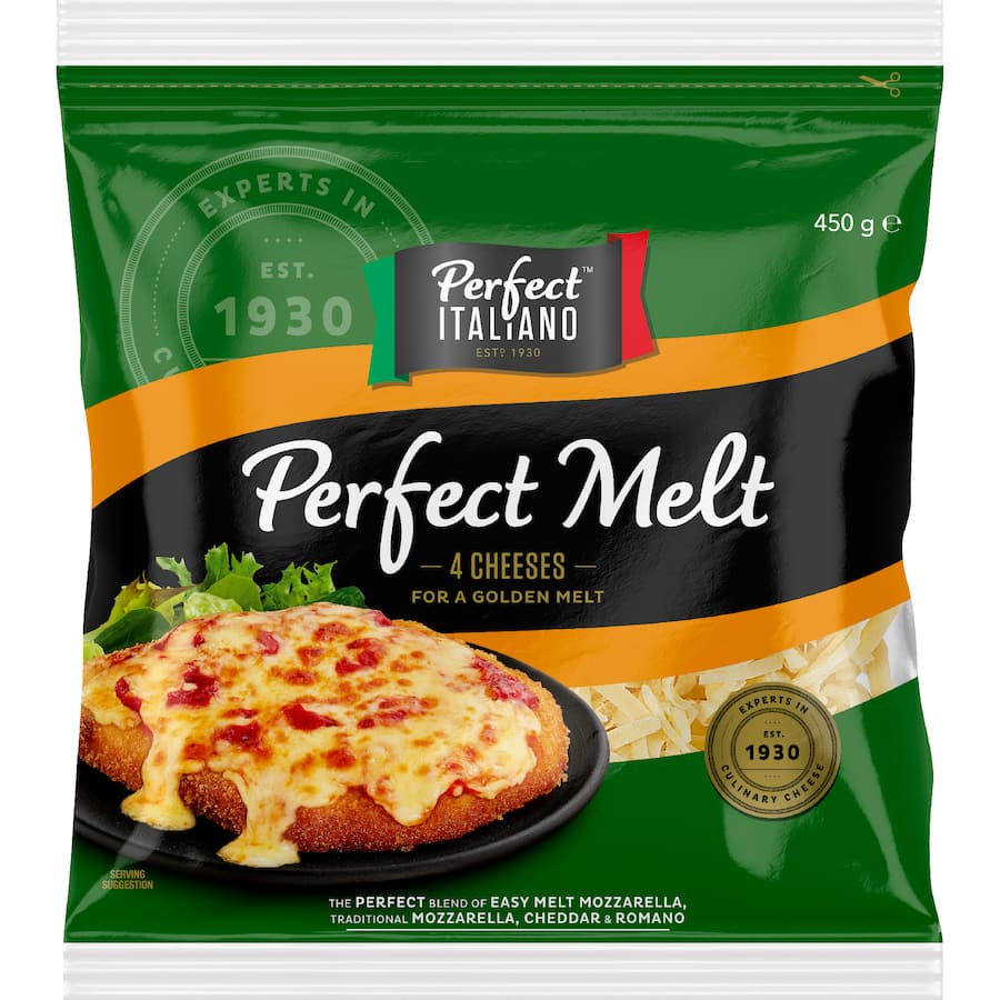 Perfect Italiano Perfect Melt Cheese Mozzarella, Cheddar, Romano