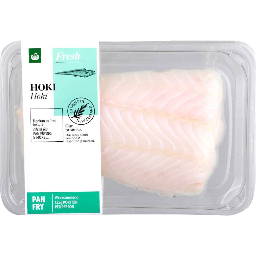 Woolworths Fresh Nz Fish Fillets Hoki 1-2 Pce Tray