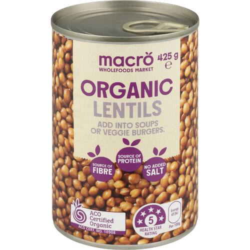 Macro Organic Lentils No Added Salt
