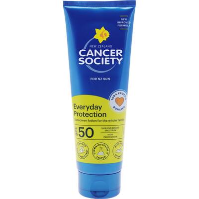 cancer society everyday sunscreen protection spf50 lotion