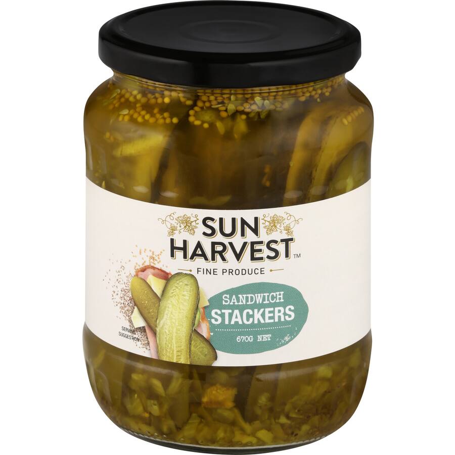 Sun Harvest Gherkins Sandwich Stackers