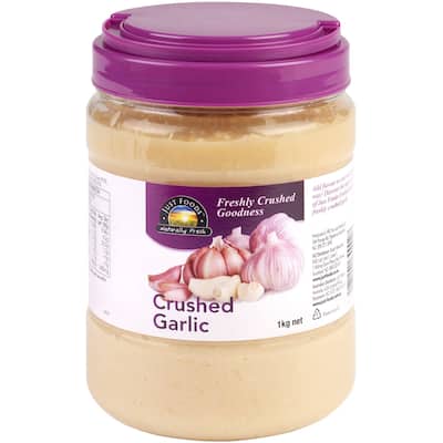 just garlic fresh vegetable garlic crushed