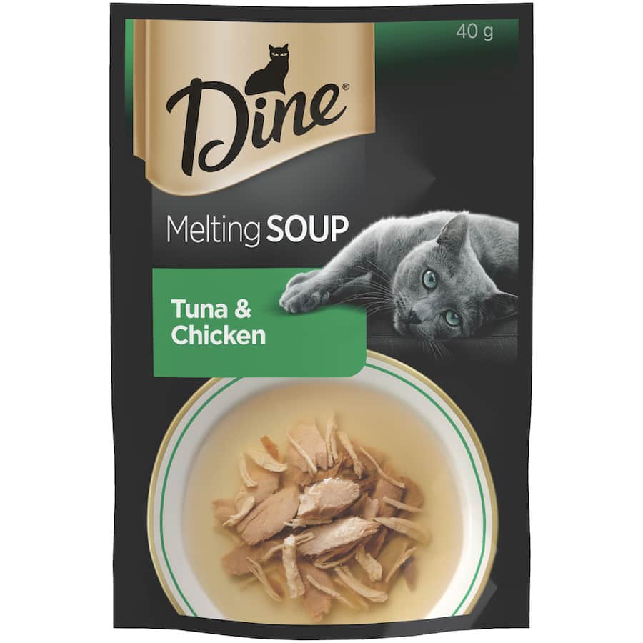 Dine Wet Cat Food Melting Soup Tuna & Chicken