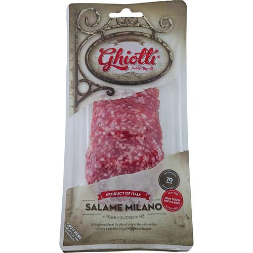 Ghiotti Salami Sliced Salame Milano