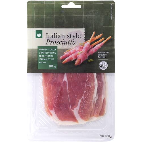Woolworths Prosciutto Sliced Italian Style