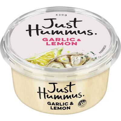 just hummus hummus with garlic & lemon