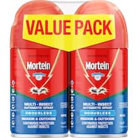 mortein value pack automatic spray system refill odourless indoor 308g