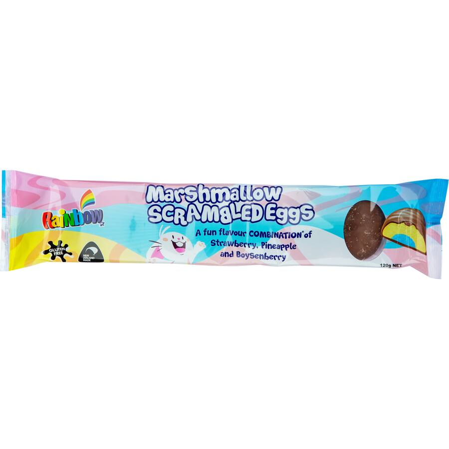 Rainbow Marshmallow Eggs Choc Scrambled Eggs