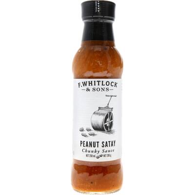 f whitlock & sons peanut satay chunky sauce 