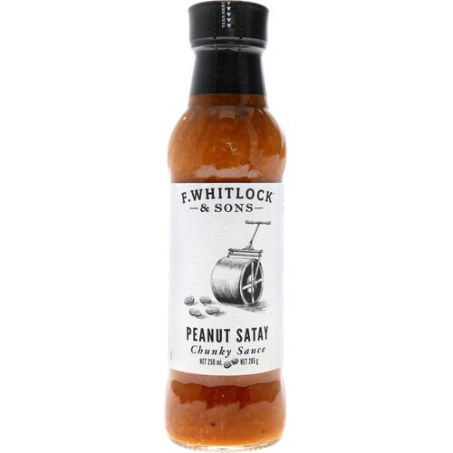 F Whitlock & Sons Peanut Satay Chunky Sauce