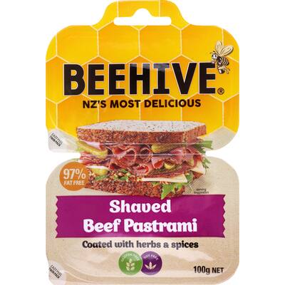 beehive pastrami shaved beef 2 x 50pack