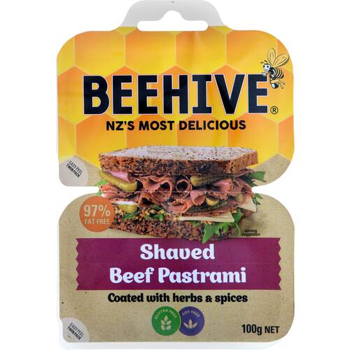 Beehive Pastrami Shaved Beef 2 X 50pack