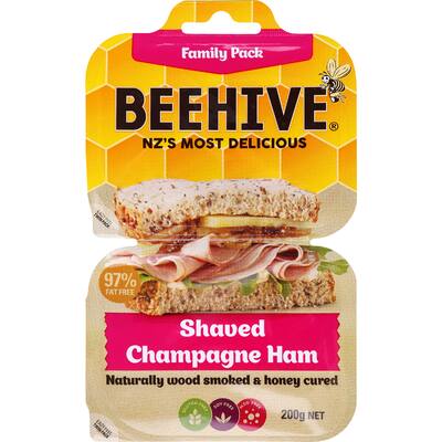 beehive ham shaved champagne