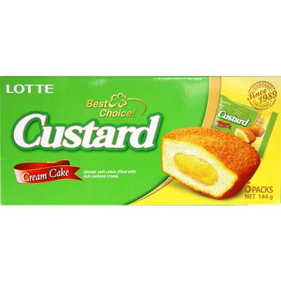 lotte cream cake custard