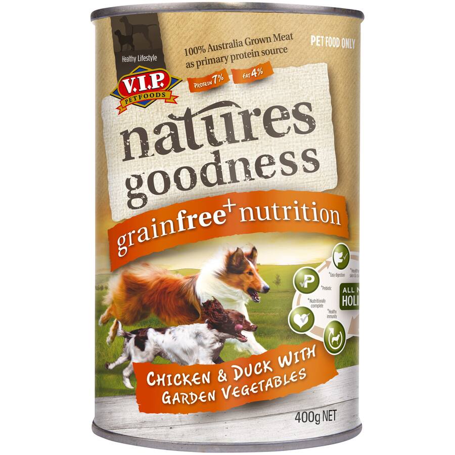 Vip Natures Goodness Wet Dog Food Chicken Duck & Veg