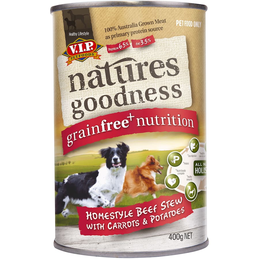 Vip Natures Goodness Wet Dog Food Beef With Carrot Potato