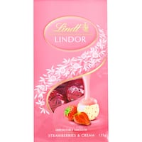 Lindt Lindor Strawberry & Cream Chocolates Pouch