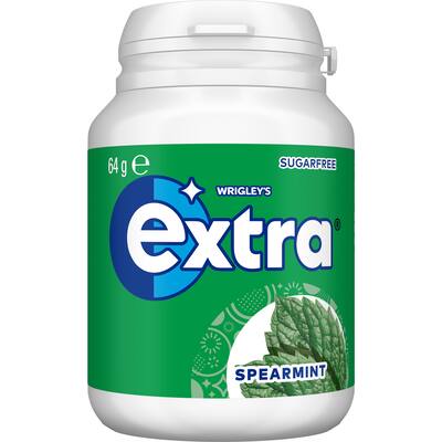 extra chewing gum spearmint 46 pieces