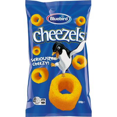 bluebird cheezels corn snacks cheese