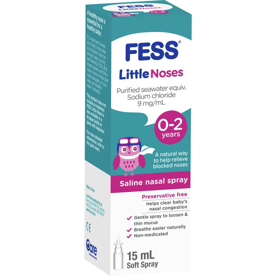 Fess Saline Nasal Spray Little Noses